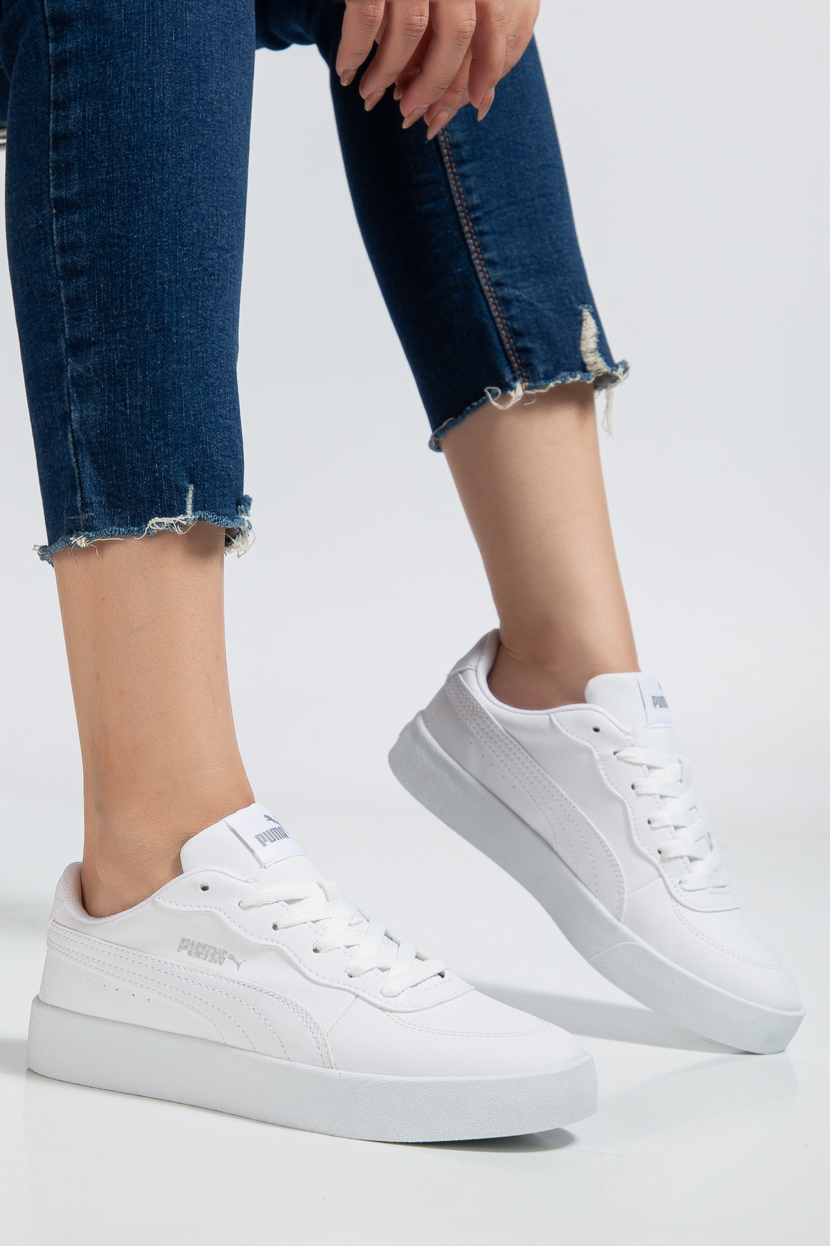 Puma Skye Clean 380147-02 Unisex Spor Ayakkabı – Beyaz