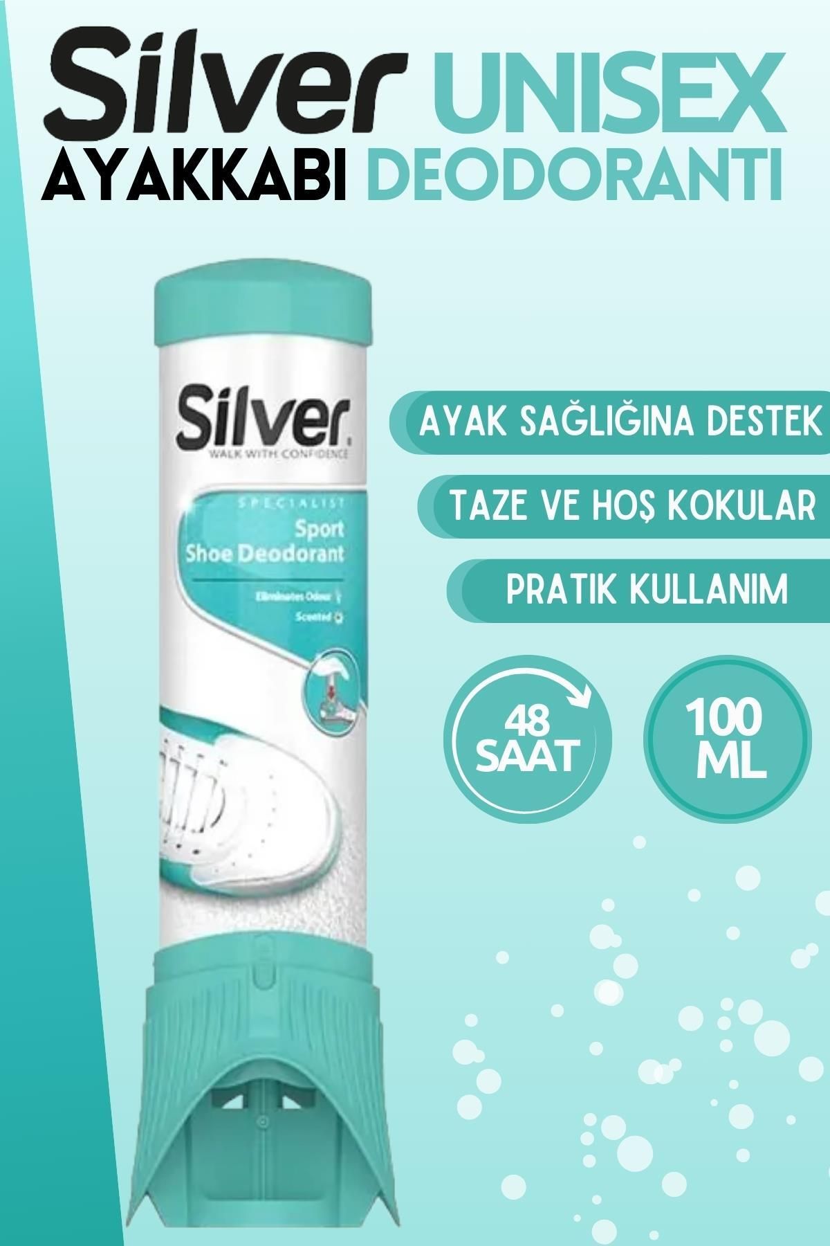 Silver Ayak ve Ayakkabı Koku Giderici Sprey 100 ml