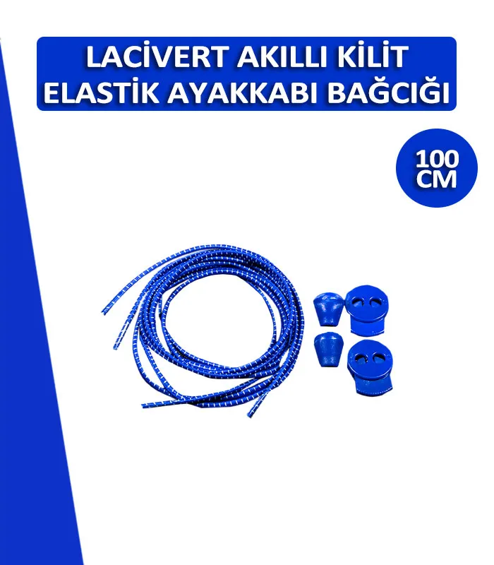 Bağlamasız Akıllı Kilitli Elastik Ayakkabı Bağcığı – Lucky 100cm